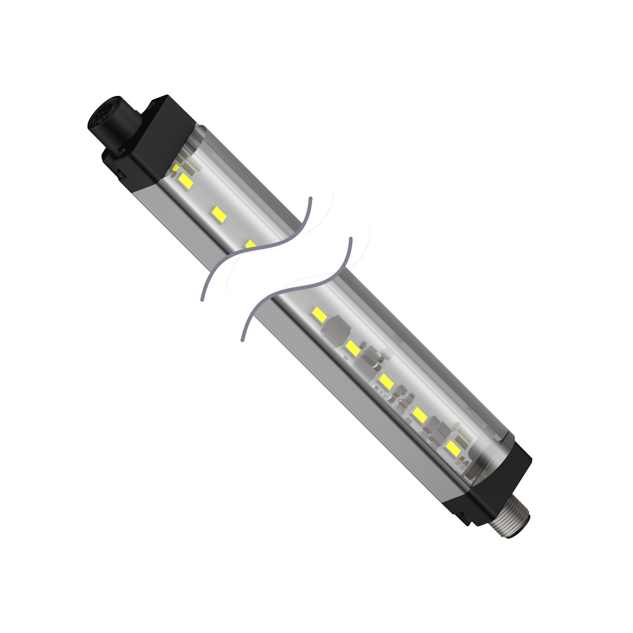 Banner Engineering LED Machine Light; Rectangular; 1162 x 28 x 21mm; White Light; 12-30VDC; IP50; M12 Quick Disconnect